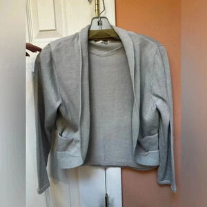 Women’s grey sparkly jacket size large